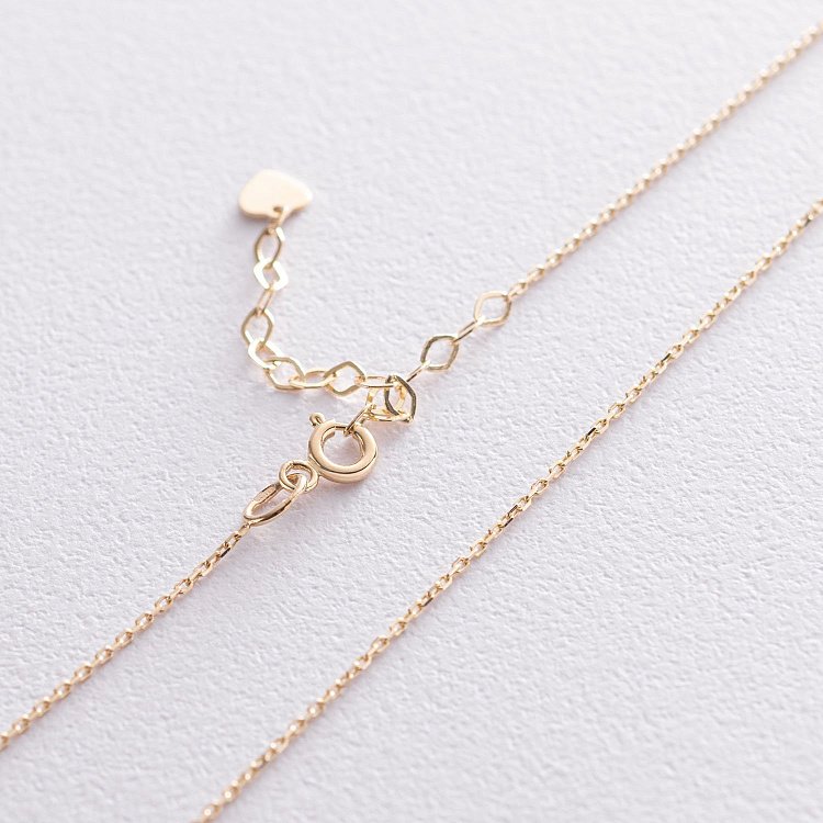 Кольє "Кружечки" в жовтому золоті (фіаніти) кол01824 від ювелірного магазину Онікс - 5