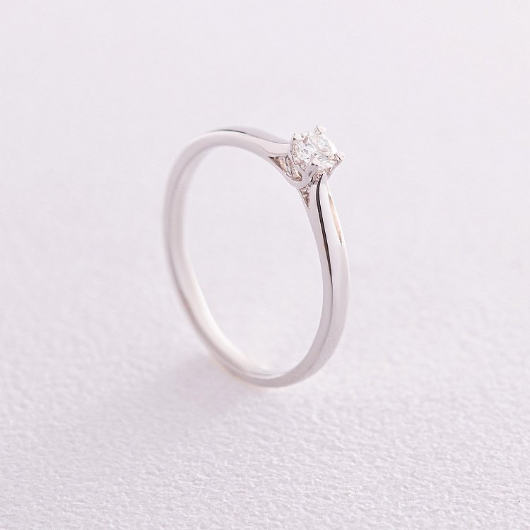 Помолвочное золотое кольцо с бриллиантом кб0460ca от ювелирного магазина Оникс