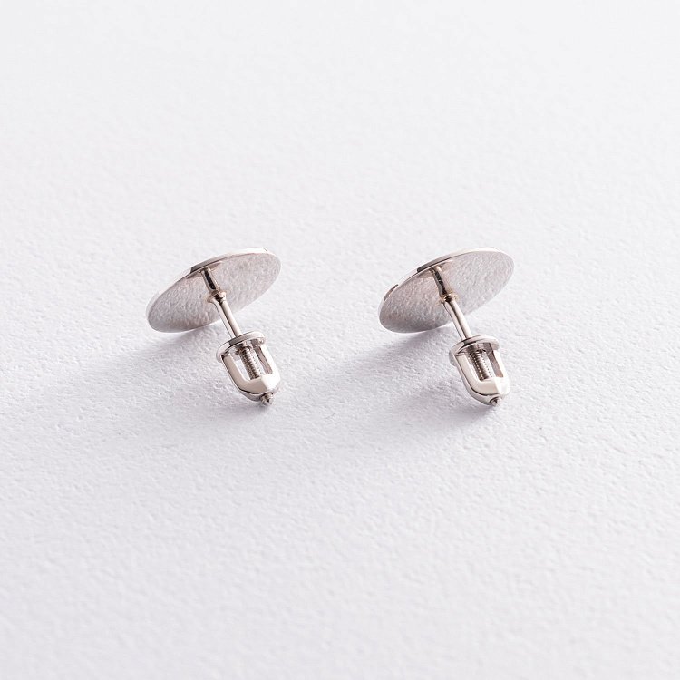 Золотые серьги-пусеты "Солнечные зайчики" с07521 от ювелирного магазина Оникс - 2