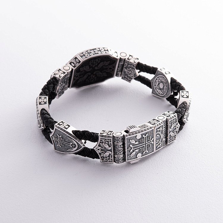 Срібний браслет "Вірменська Зірка" (ебенове дерево) 817 від ювелірного магазину Онікс - 12