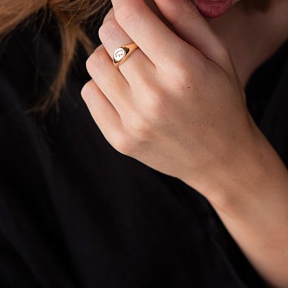 Печатка "Карта Украины" в желтом золоте к06720укр №4