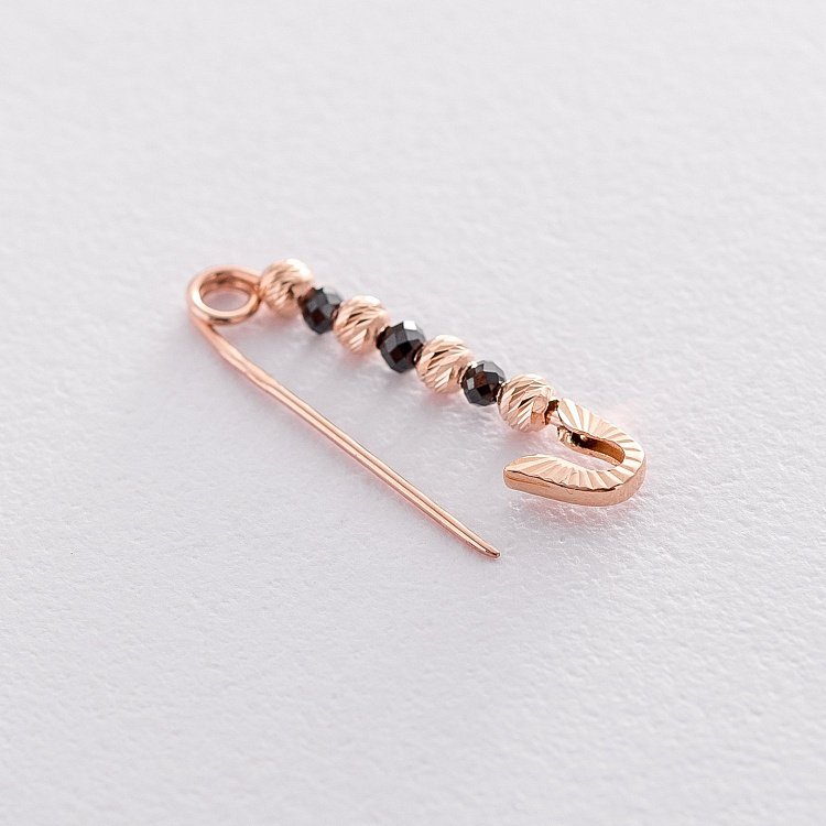 Золота шпилька "Кульки" з фіанітами 2.7 см зак00292 від ювелірного магазину Онікс - 2