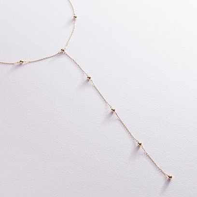 Колье "Шарики" в желтом золоте кол01950