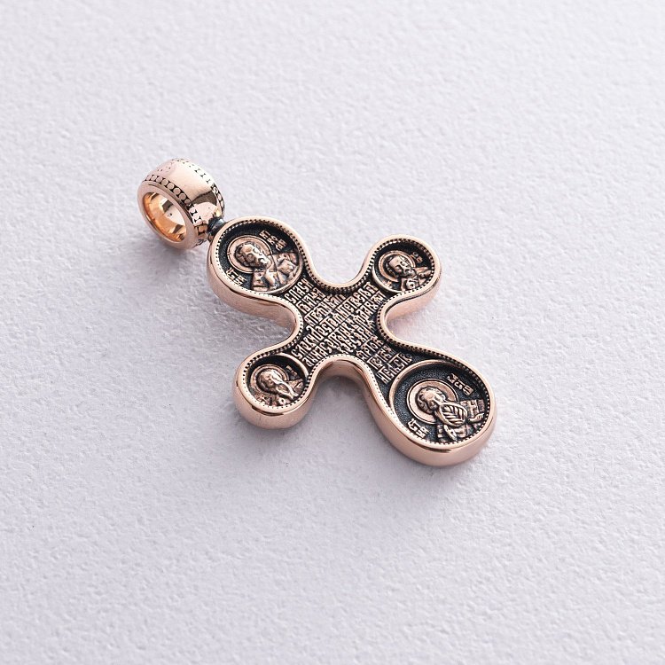 Православний хрест "Етімасія. Вісім святих" п02662 від ювелірного магазину Онікс - 5