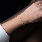 Срібний браслет з фіанітами 141528 от ювелирного магазина Оникс - 1