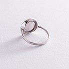 Кольцо "Love" в белом золоте (эмаль) к06541 от ювелирного магазина Оникс - 2