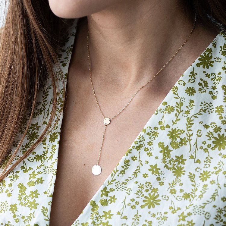 Золоте кольє "Монетки" (можливе гравіювання) кол01478 від ювелірного магазину Онікс - 13