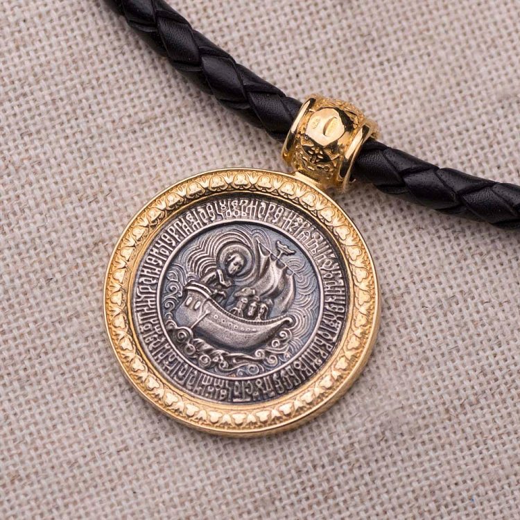 Срібна підвіска "Св. Миколай" 131665 від ювелірного магазину Онікс - 1