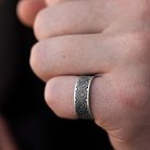 Серебряное обручальное кольцо "Вышиванка" 1114обр от ювелирного магазина Оникс - 8