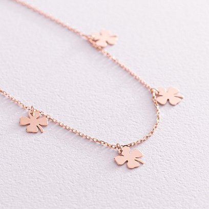 Браслет "Конюшина" в червоному золоті б04932 №3