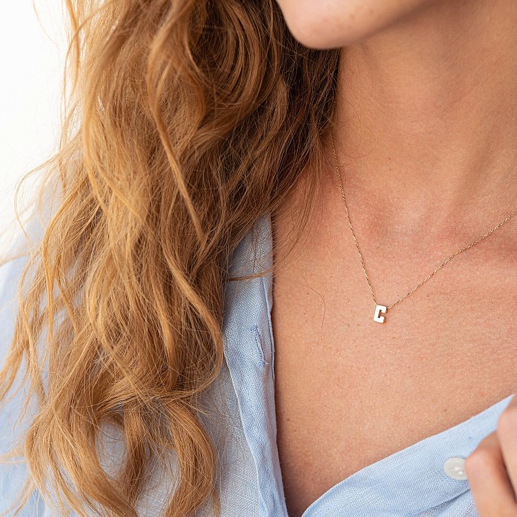 Колье с буквой "В" в желтом золоте кол01164В от ювелирного магазина Оникс - 10