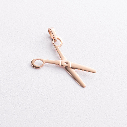 Золотий кулон "Ножиці" п03376
