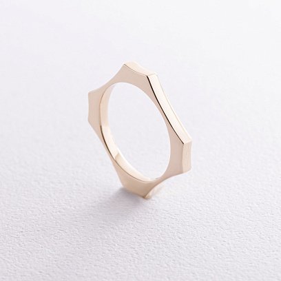 Каблучка "Астрід" у жовтому золоті к07591