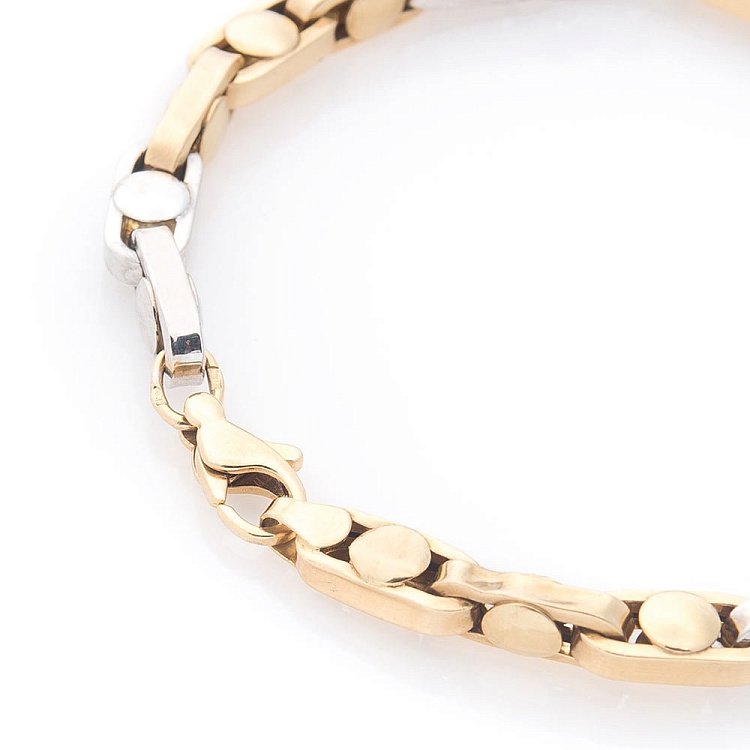 Золотой мужской браслет б02122 от ювелирного магазина Оникс - 4