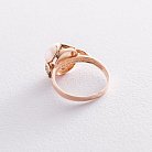 Золотое кольцо (жемчуг, фианиты) к05968 от ювелирного магазина Оникс - 2