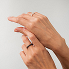 Золота каблучка з чорними діамантами кб0245sth от ювелирного магазина Оникс - 5