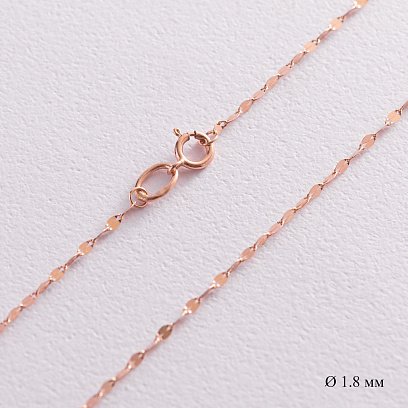 Ланцюжок в червоному золоті (1.8 мм) ц00436