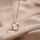 Серебряное кольцо ручной работы "Счастье" с фианитом 112125 от ювелирного магазина Оникс - 4