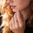 Помолвочное золотое кольцо с бриллиантом кб0278 от ювелирного магазина Оникс - 3