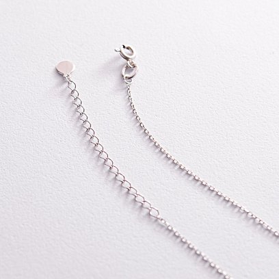 Срібне кольє "Кулька" (9 мм) 181200 №8