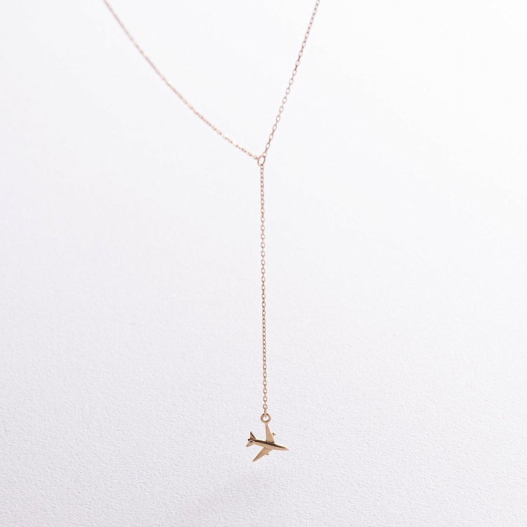 Кольє "Літачок" у жовтому золоті кол01766 від ювелірного магазину Онікс