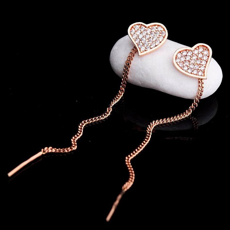 Золотые сережки "Сердечки" с02217 от ювелирного магазина Оникс