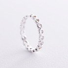 Серебряное кольцо "Сердечки" 112698 от ювелирного магазина Оникс