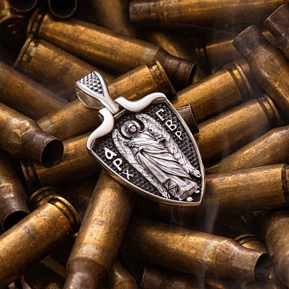 Срібний кулон "Архангел Гавриїл" 133223