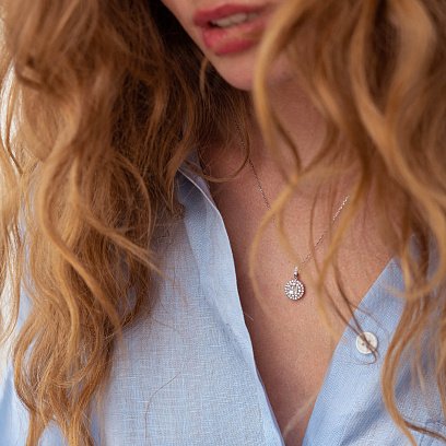 Золота підвіска з діамантами п167 №4