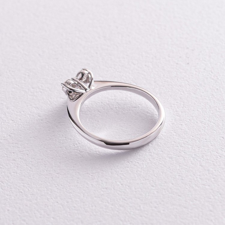 Золотое кольцо "Сердце" с бриллиантами кб0380nl(0.36) от ювелирного магазина Оникс - 4