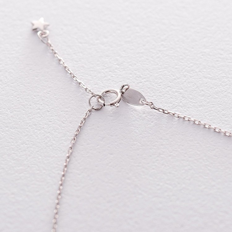 Золотий браслет на ногу "Зірки" б04216 від ювелірного магазину Онікс - 3