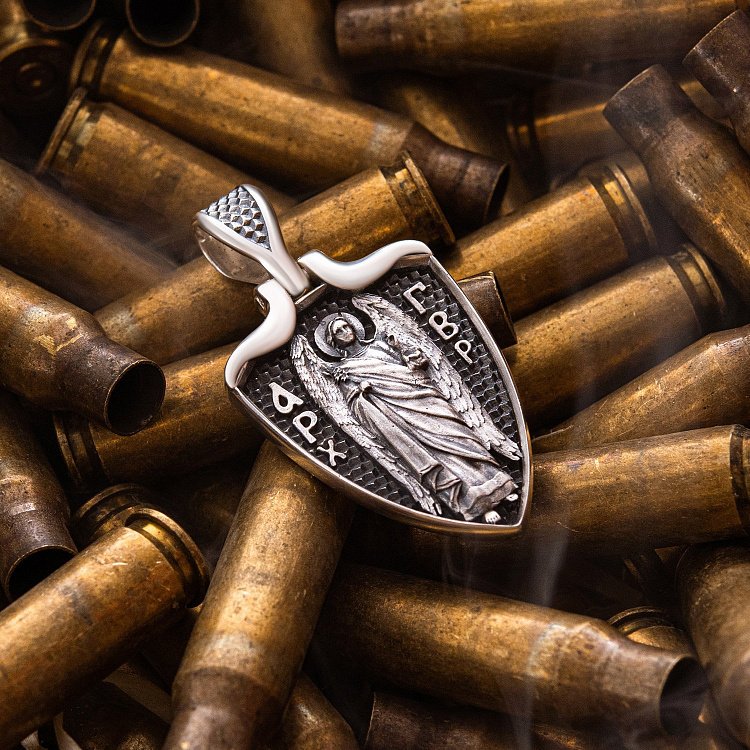 Срібний кулон "Архангел Гавриїл" 133223 від ювелірного магазину Онікс