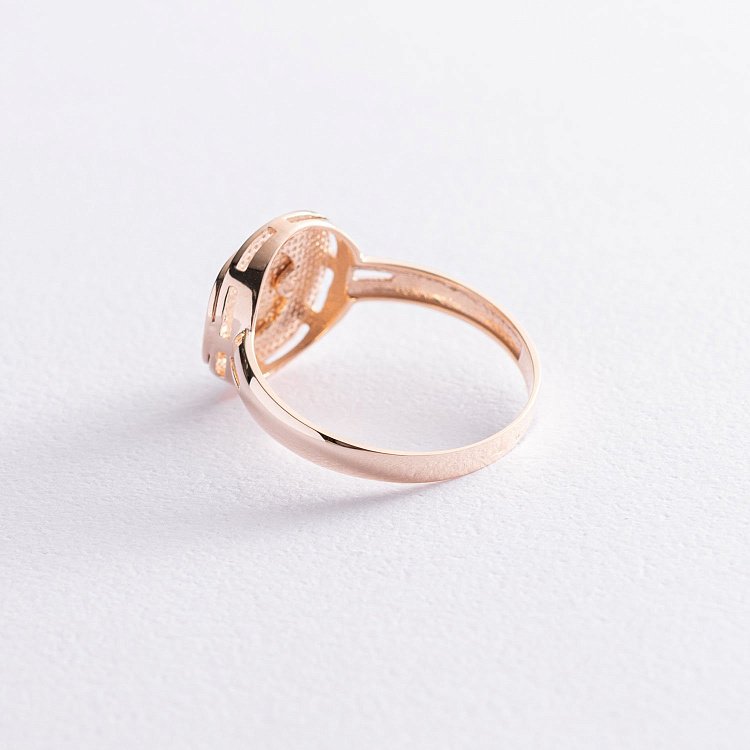 Кольцо в красном золоте к06435 от ювелирного магазина Оникс - 3