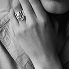 Широкое серебряное кольцо БДСМ 112648 от ювелирного магазина Оникс - 13