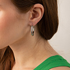 Сережки - кільця "Wendy" у сріблі 7335 от ювелирного магазина Оникс - 8