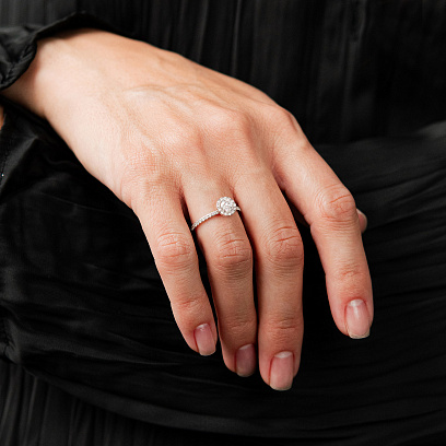 Золотое кольцо с бриллиантами 244651121 №6