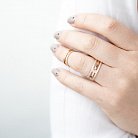 Золотое кольцо на две фаланги к05512 от ювелирного магазина Оникс - 1