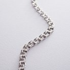 Мужской серебряный браслет (гарибальди 1.0 см) р021751 от ювелирного магазина Оникс - 2