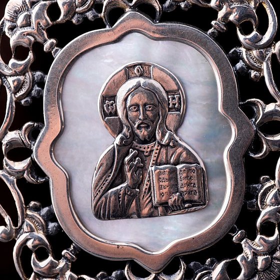 Срібна ікона "Ісус" 23439и №3