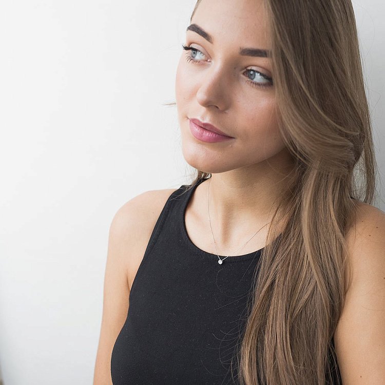 Золотое колье с бриллиантами колб0013ca от ювелирного магазина Оникс - 5