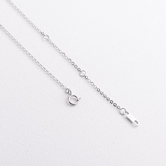 Серебряное колье (муассанит) 181382 №3