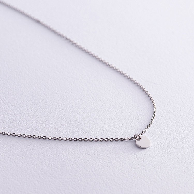 Срібне кольє "Монетка" 1106 від ювелірного магазину Онікс