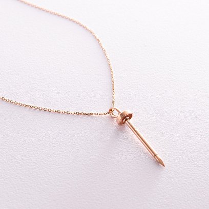 Кольє "Цвях" у червоному золоті кол02326 №3