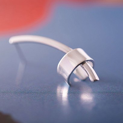 Серебряная каффа "Прикосновение" (на правое ушко) 122913 №9