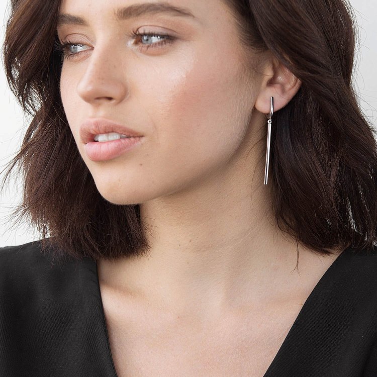 Висячие серебряные серьги 122383 от ювелирного магазина Оникс - 2