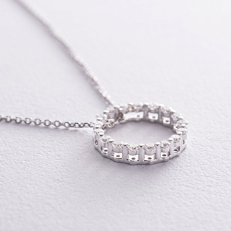 Золоте кольє з діамантами колб0109z від ювелірного магазину Онікс - 6