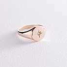 Золотое кольцо "Полярная звезда" к06742 от ювелирного магазина Оникс - 22