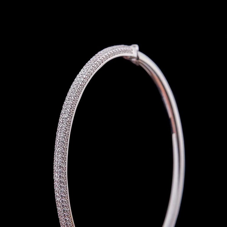 Золотий браслет з фіанітами б02236 від ювелірного магазину Онікс - 3