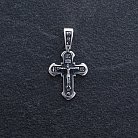 Православний срібний хрест "Розп'яття. Спаси і Збережи" 133092 от ювелирного магазина Оникс - 2