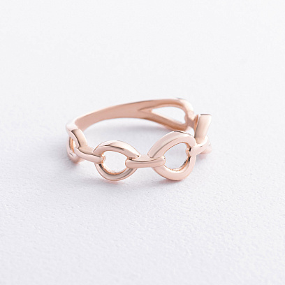 Кольцо "Erin" в красном золоте к08478